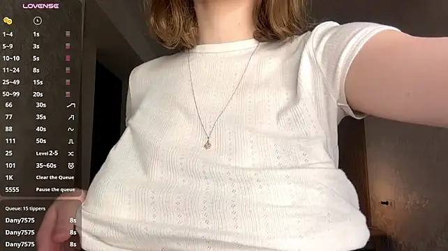 MargaretShyandSkinny - strong touching my breasts