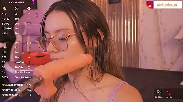 Abril_valen - oral to dildo and play tits