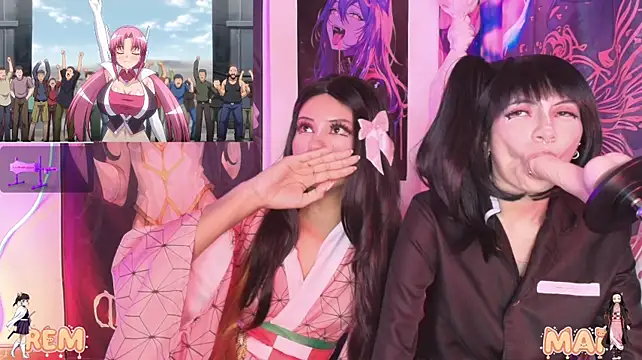 Mai-- - kiss with lots of spit, tongue🥵🥵