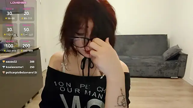 Finna_be - show my long tongue and lick my finger