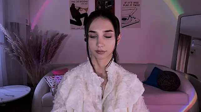LinaMour - cat pose on coach