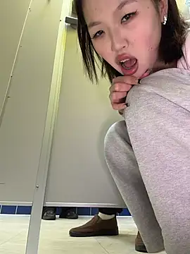 CreamPuff- - Pinch my hot nipples in mans WC