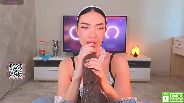 AGaGatha - Make the maid lick and suck big balls