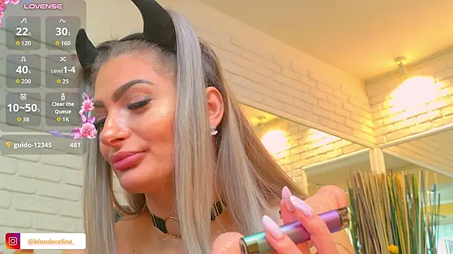 Blonde_Celine - 2 Dildos Play 🥒🍆❤️