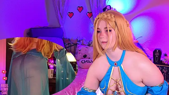Angel-Lewd-Cake - 5min toy ctr🩵Orgasm=50% off tip or prvt