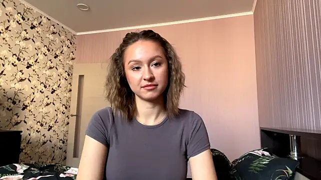 LindaPlavnik - Touching your chest close to the camera