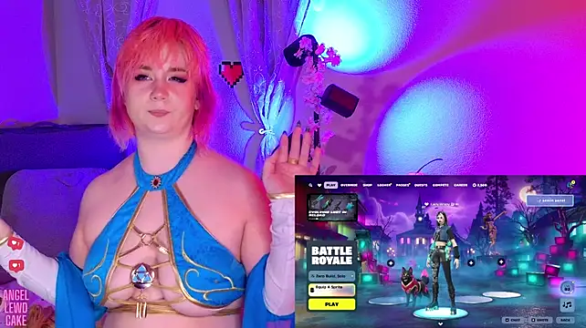 Angel-Lewd-Cake - Dildo vibe ctrl🩵Play a game of Fortnite