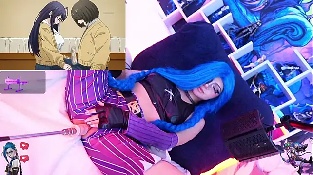 Jinx-- - spit+ahegao on Jinx's tits 😻