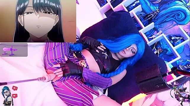 Jinx-- - spit+ahegao on Jinx's tits 😻
