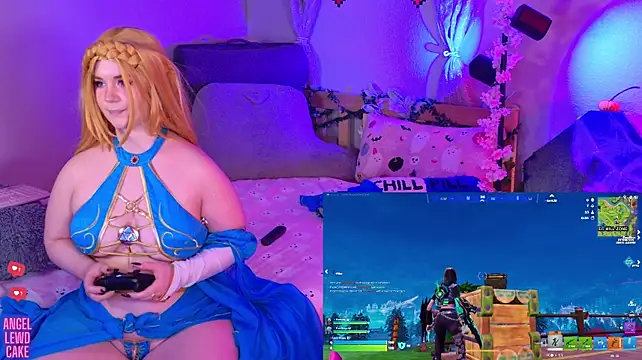 Angel-Lewd-Cake - Dildo vibe ctrl🩵Play a game of Fortnite