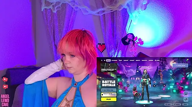 Angel-Lewd-Cake - Dildo vibe ctrl🩵Play a game of Fortnite