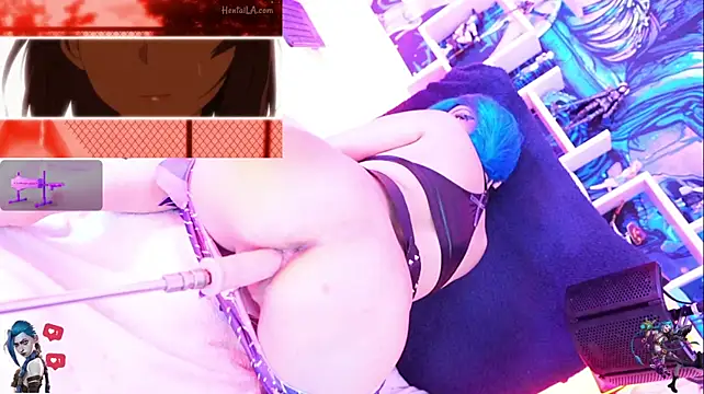 Jinx-- - oil+slap on Jinx's tits 🤗