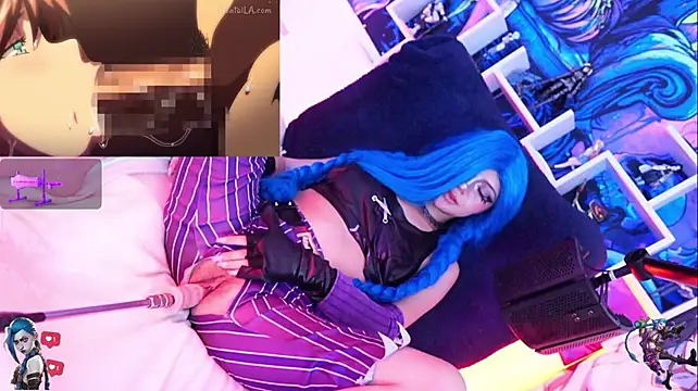 Jinx-- - rebound+ahegao of Jinx's tits🤗