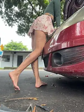 Roxyrougee - Risky Full Naked Ride Dildo in public 🎁