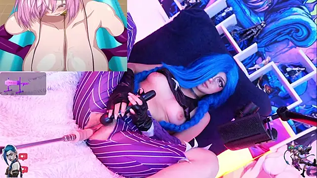 Jinx-- - oil+slap on Jinx's tits 🥵