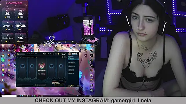 Gamergirl-Linela - LT Gets Shower Video