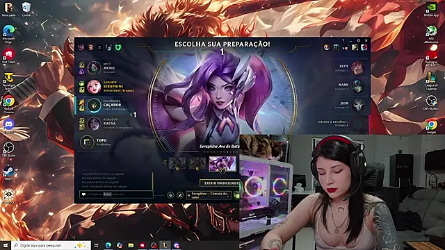 Selinakimura - jogar uma partida com os peitos de fora