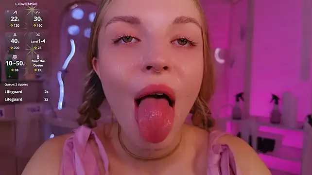 Reychellle - ahegao with drooling