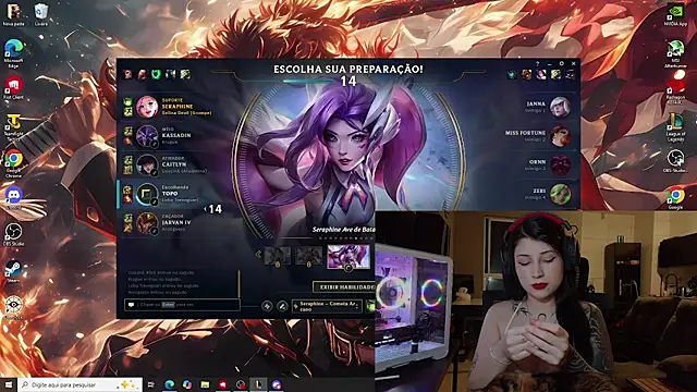 Selinakimura - jogar uma partida com os peitos de fora