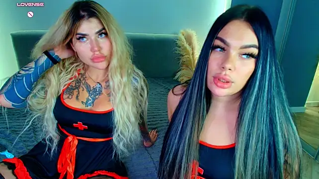 Katerine_Monroe - lick each other's nipples
