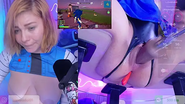 Alessia_dolce - control MACHINE X 5 minutos squirrt