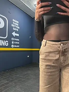 Belle01 - Completely naked in the parking lot 🥵