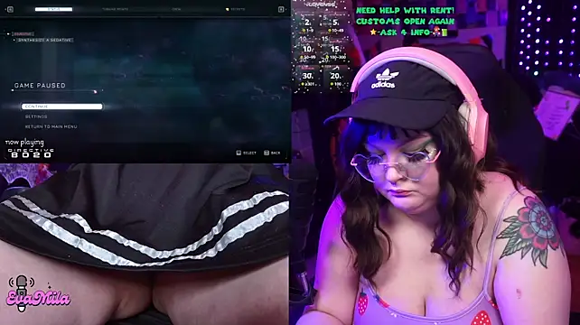 Evamila - glittery tits
