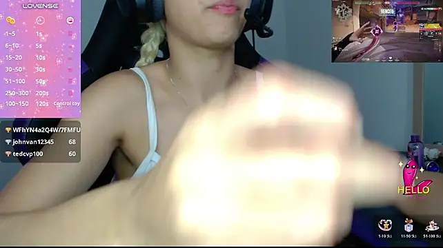 Blondegamerr - show pussy