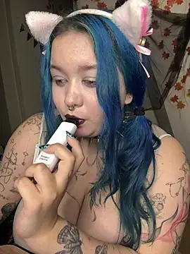 BigBoobsShow_ - Ahegao with fakesperm + spit on boobs