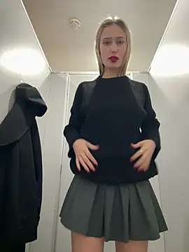 Blonde_exe - drool on boobs w open door wc