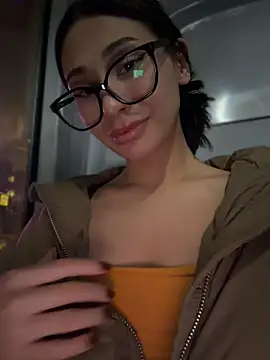 Aria51 - suck BIG DILDO from bus window😱🍌
