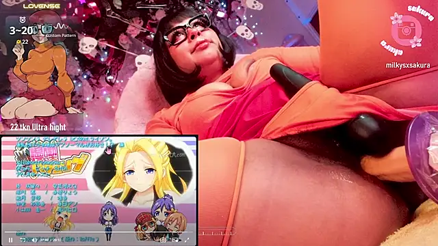 MilkyXSakura - Ctr 12 min + big squirt, blowjob 🎃🖤