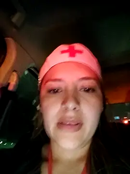 Alana_69 - Walk without coat showing little costume