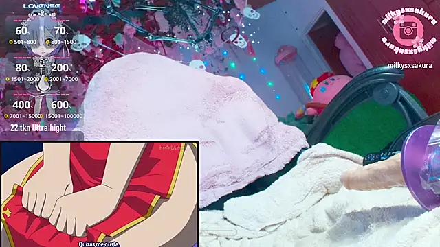 MilkyXSakura - Ctr machine 8 min + big squirt 🩵
