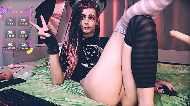 Littlepinkcat - dildo ride x10 min