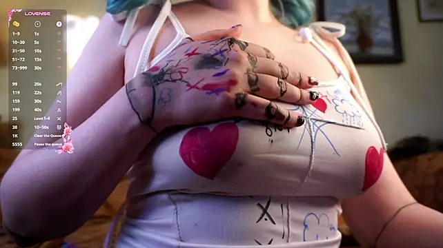 ElizSpieth1 - Nipples massage under top