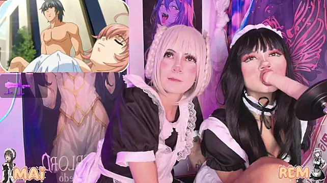 Mai-- - kiss between mai and rem😻😻