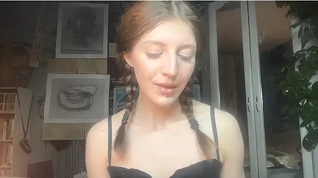 OurAnna - Unbutton the bra and Dance with naked ba