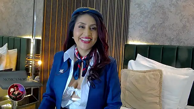 MonicaMoret - In-flight snack: cock in my mouth 🔥