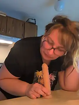 Canadian_BBW - GAG on DILDO in Window Naked
