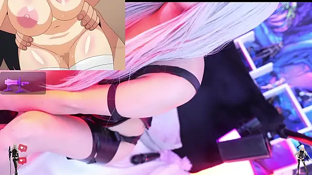 Jinx-- - clamps on A2's nipples 🤩