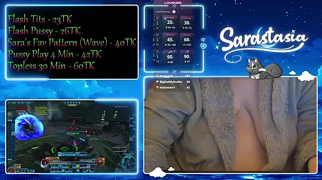 Sarastasia417 - 3 Minute Topless with Pussy Play